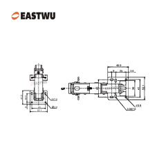 Nickel RV Soft Close Cupboard Door Hinge Cold-rolled Steel NO Drilling Opening Angle 170°