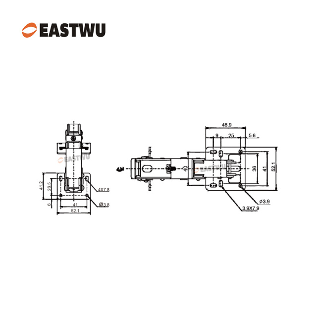 Nickel RV Soft Close Cupboard Door Hinge Cold-rolled Steel NO Drilling Opening Angle 170°