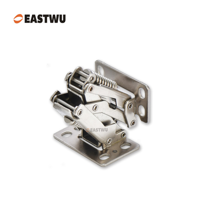 Nickel RV Soft Close Cupboard Door Hinge Cold-rolled Steel NO Drilling Opening Angle 90°