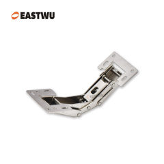 Nickel RV Cupboard Door Hinge Cold-rolled Steel NO Drilling Opening Angle 150°