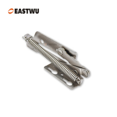 Nickel RV Cupboard Door Hinge Cold-rolled Steel NO Drilling Opening Angle 75°