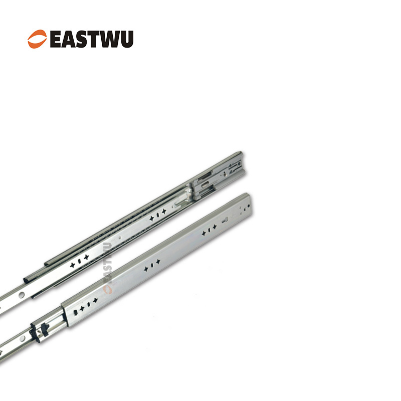Blue Zinc Three Fold Heavy Duty Soft Close Drawer Slide Cold-rolled steel Closed Length 250-1800mm （10"-72"）