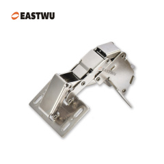 Nickel RV Cupboard Door Hinge Cold-rolled Steel NO Drilling Opening Angle 90°