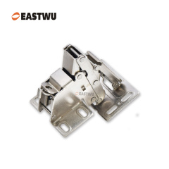 Nickel RV Cupboard Door Hinge Cold-rolled Steel NO Drilling Opening Angle 90°