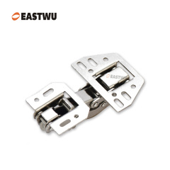 Nickel RV Soft Close Cupboard Door Hinge Cold-rolled Steel NO Drilling Opening Angle 90℃