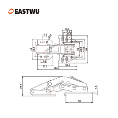 High-Quality Caravan Cupboard Hinges RV Furniture Hardware