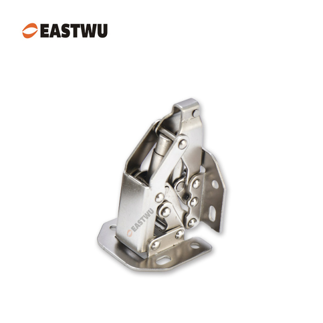 Nickel RV Soft Close Cupboard Door Hinge Cold-rolled Steel NO Drilling Opening Angle 90°