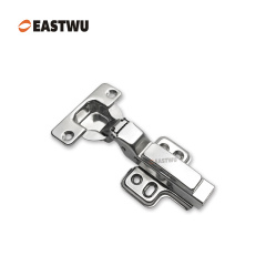 middle bend Nickel Clip-on Soft Close Cabinet Hinge SUS201&SUS304 Half Overlay Opening Angle 105°