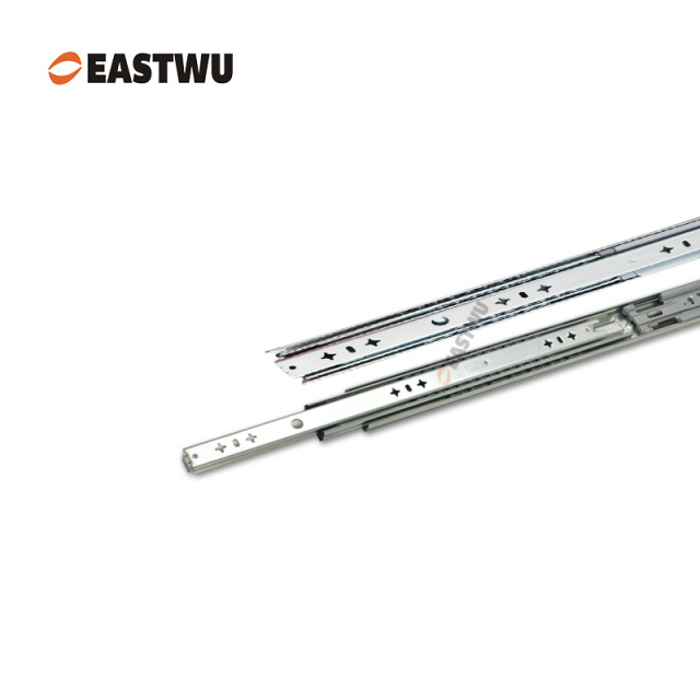 Blue Zinc Three Fold Heavy Duty Soft Close Drawer Slide Cold-rolled steel Closed Length 250-1800mm （10"-72"）