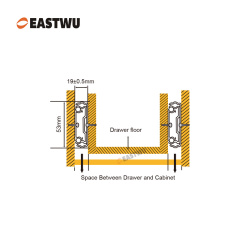 Three Fold Heavy-duty Slide with Locking System Cold-rolled steel Closed Length 250-1800mm （10"-72"）for RV and Caravans