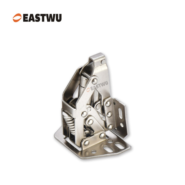 Nickel RV Soft Close Cupboard Door Hinge Cold-rolled Steel NO Drilling Opening Angle 90℃