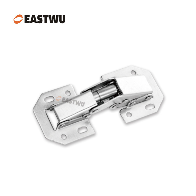 Nickel Ordinary Cabinet Hinge Cold-rolled steel No Drilling Opening Angle 90°