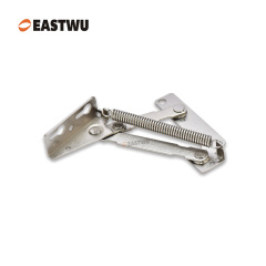 Nickel RV Cupboard Door Hinge Cold-rolled Steel NO Drilling Opening Angle 75°