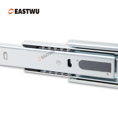 Black Zinc Three Fold Soft Close Ball Bearing Drawer Slide Cold-rolled steel Closed Length 250-600mm （10"-24"）