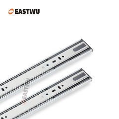 Black Zinc Three Fold Soft Close Ball Bearing Drawer Slide Cold-rolled steel Closed Length 250-600mm （10"-24"）