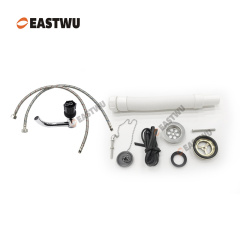 SUS304 Gray Stainless Steel Sink with Cover（Cut Out 400X330mm）Size 424X373X150mm