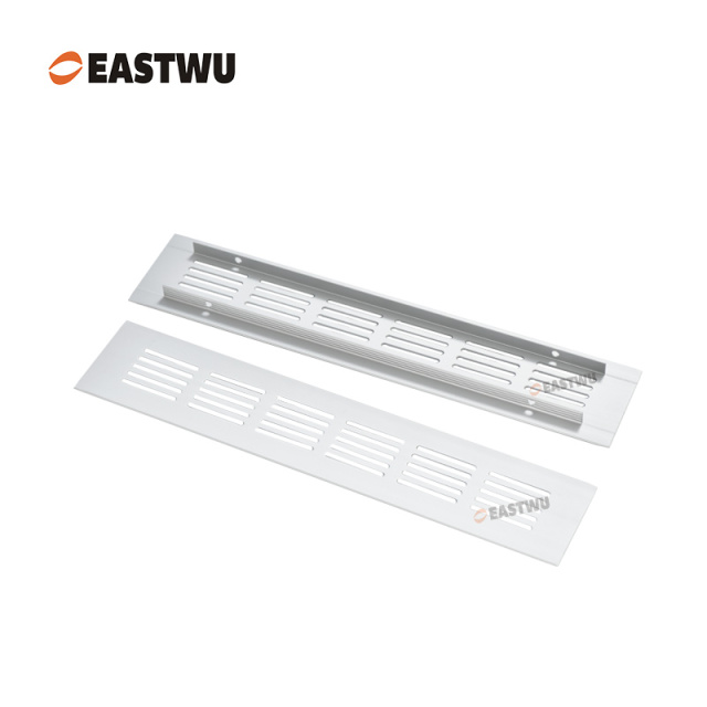 Silver Aluminum Alloy Cooling Outlet（Overall Length 150~600mm）Inner Length 118~568mm Cut Out 35X(120~570mm)