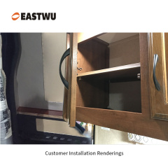 Caravans RVs Motorhomes Furniture Cabinet Copper Double Roller Door Catches No Drilling Carbon Steel&ABS Board Thickness 8~20mm