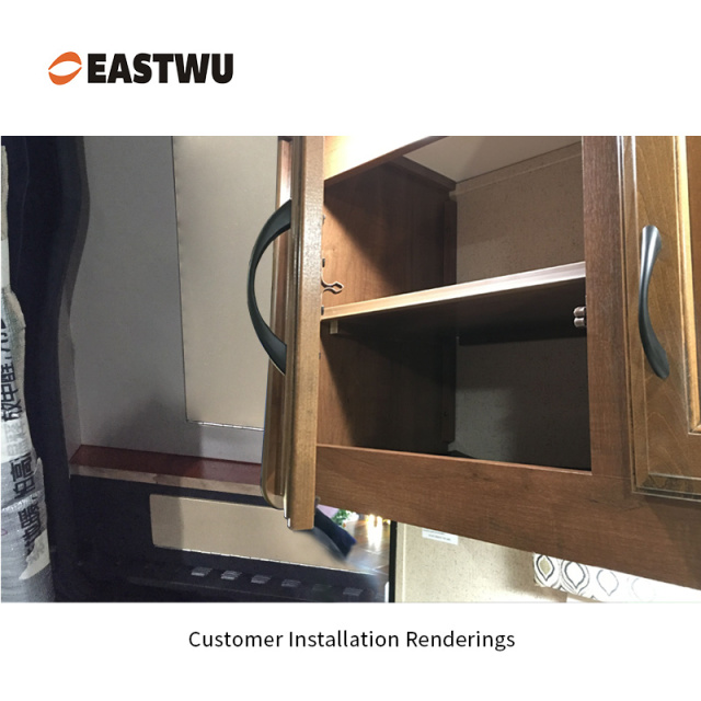 Caravans RVs Motorhomes Furniture Cabinet Copper Double Roller Door Catches No Drilling Carbon Steel&ABS Board Thickness 8~20mm