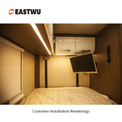 Black RV TV Bracket Stamping steel plate TV Size 13~27″