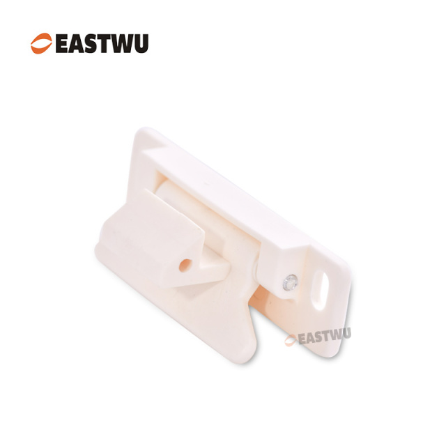 White Nylon Hidden Latch C.C.56mm Board Thickness10~25mm