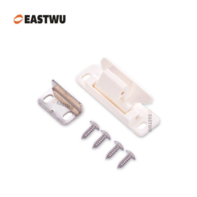 White Nylon Hidden Latch C.C.56mm Board Thickness10~25mm