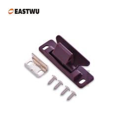 RV Caravan Camper Motorhome Overhead Cabinet Hidden Concealed Recessed Brown Lever Latches