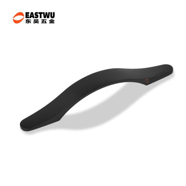 Matt Black Drawer & Cabinet Door Metal Handle （Overall Length 206.6mm,C.C. 128 mm）