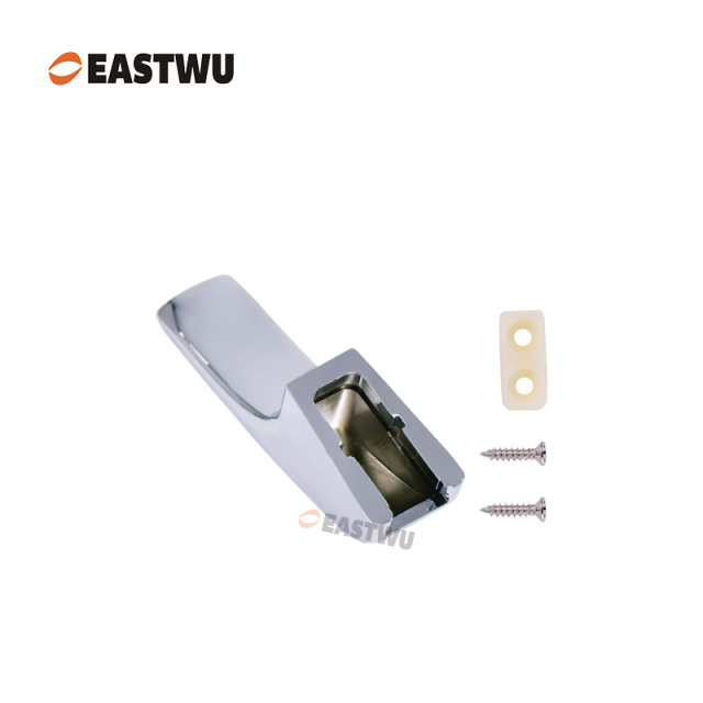 Caravan RV Motorhome Single Coat hooks metal chrome plated square, not foldable