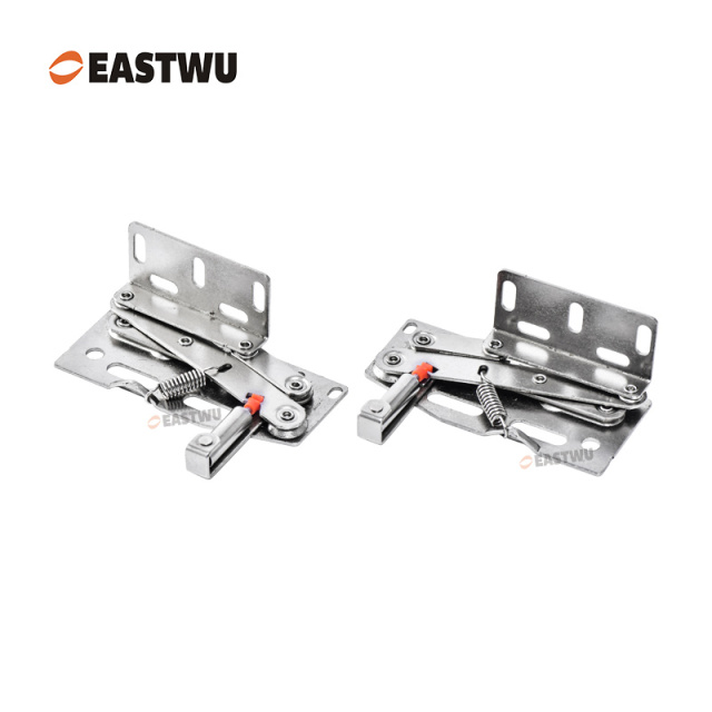 Nickel Soft Close RV Cupboard Door Hinge Cold-rolled Steel NO Drilling Opening Angle 45°