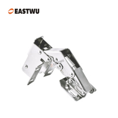 Nickel RV Cupboard Door Soft Close Hinge Cold-rolled Steel NO Drilling Opening Angle 90°