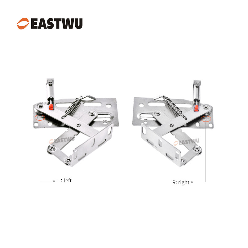 Nickel Soft Close RV Cupboard Door Hinge Cold-rolled Steel NO Drilling Opening Angle 45°