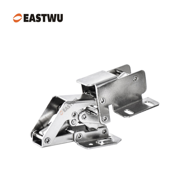 Nickel RV Cupboard Door Soft Close Hinge Cold-rolled Steel NO Drilling Opening Angle 90°