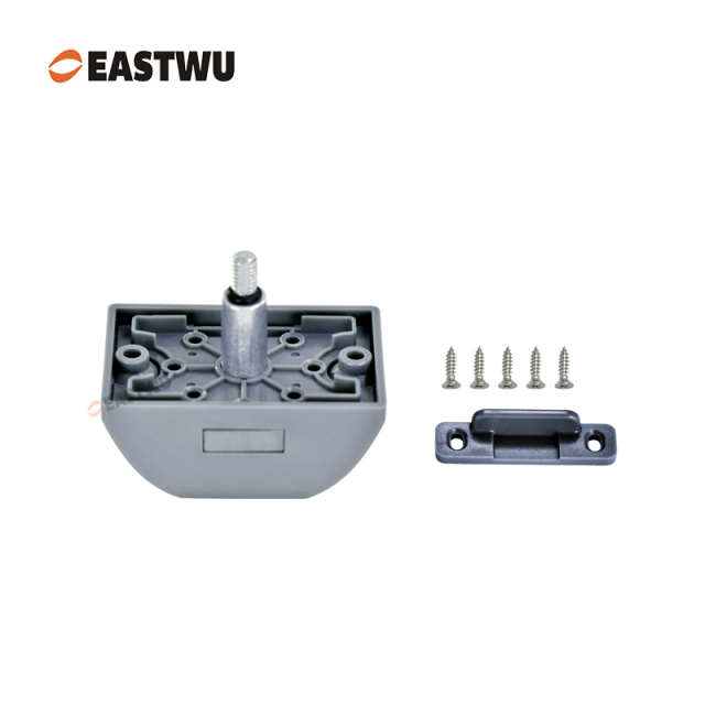 Brushed Nickel Zinc Alloy Square Cupboard Door Nonnoise Push Lock