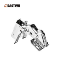 Nickel RV Cupboard Door Soft Close Hinge Cold-rolled Steel NO Drilling Opening Angle 90°