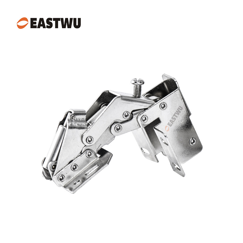 Nickel RV Cupboard Door Soft Close Hinge Cold-rolled Steel NO Drilling Opening Angle 90°