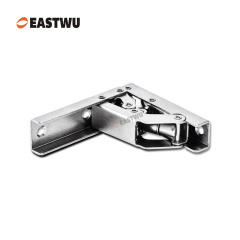 Nickel RV Cupboard Door Folding Hinge Cold-rolled Steel NO Drilling Opening Angle 90°