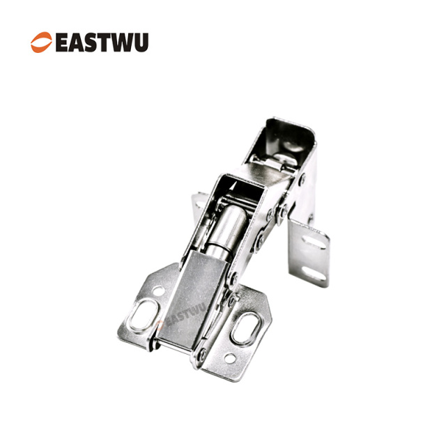 Nickel RV Cupboard Door Soft Close Hinge Cold-rolled Steel NO Drilling Opening Angle 90°