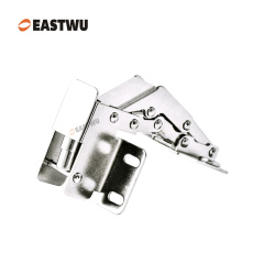 Nickel RV Cupboard Door Soft Close Hinge Cold-rolled Steel NO Drilling Opening Angle 90°