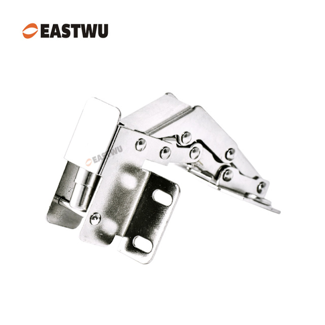 Nickel RV Cupboard Door Soft Close Hinge Cold-rolled Steel NO Drilling Opening Angle 90°