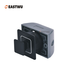 Matt Black Zinc Alloy Square Cupboard Door Nonnoise Push Lock