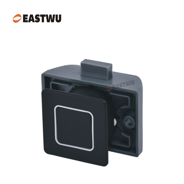 Matt Black Zinc Alloy Square Cupboard Door Nonnoise Push Lock