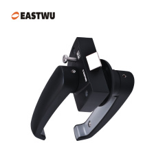 Premium Caravan RV Camper Motorhome Trailer Toilet Washroom Interior Door Handles Locks - Lightweight Aluminum Alloy Matt Black