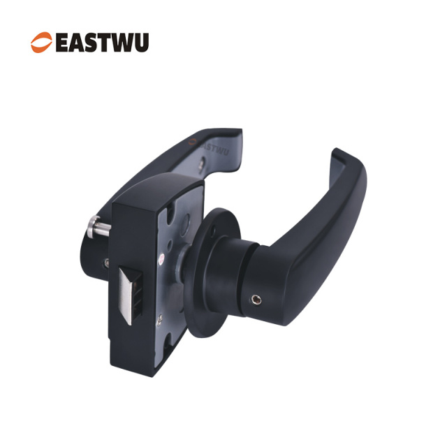 Premium Caravan RV Camper Motorhome Trailer Toilet Washroom Interior Door Handles Locks - Lightweight Aluminum Alloy Matt Black