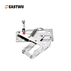 Nickel Soft Close RV Cupboard Door Hinge Cold-rolled Steel NO Drilling Opening Angle 45°