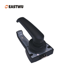 Premium Caravan RV Camper Motorhome Trailer Toilet Washroom Interior Door Handles Locks - Lightweight Aluminum Alloy Matt Black