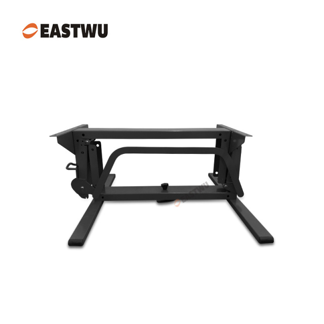 Matt Black Foldable Lift Table Frame Cold-rolled Steel（Raised Height 665mm）Fold Down Height 308mm