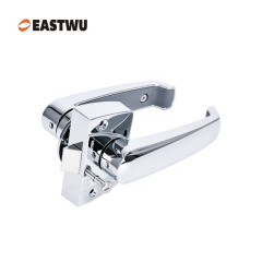 Caravan RV Motorhome WashroomToilet Room Lock with 3-Point Locking Mechanism – Pearl Chrome Finish, Lightweight Aluminum Alloy