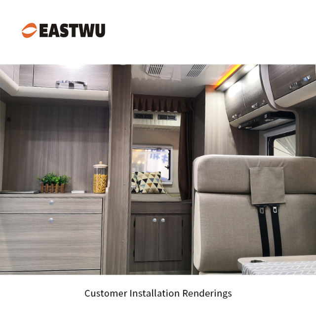 Matt Black Knob Caravan Cabinet Furniture Mini Push Lock and Brown Mechanism