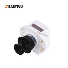 Matt Black Knob Caravans RV Mothors Furniture Cabinet Mini Push Lockand White Mechanism